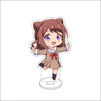 10CM Anime BanG Dream! Nendoroid Figure Stand Model Tsukushi Futaba/Nanami Hiromachi/Mashiro Kurata Cute Desk Decor Standing Sign Gifts