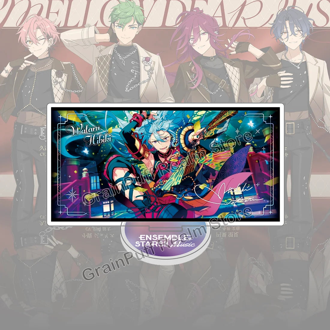 Ensemble Stars MELLOW DEAR US Acrylic Standee Juis, Nozomi, Mashu, Chitose Collectible Figure Display, Cute Desk Decor, Gift