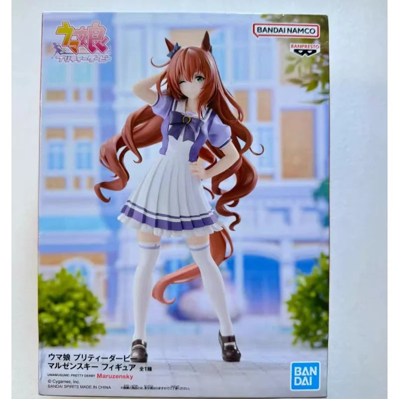 Genuine Bandai Umamusume: Pretty Derby Mihono Bourbon Matikane Tannhauser Manhattan Cafe Kitasan Black Anime Figure Model Toys