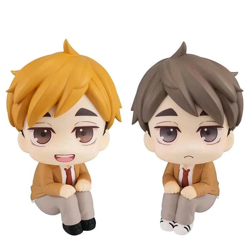 Anime Tetsurou Kuroo Toys Look Up Kozume Kenma Haikyuu Action Figure Miya Osamu Oikawa Tooru Figures PVC Collectible Statue Gift