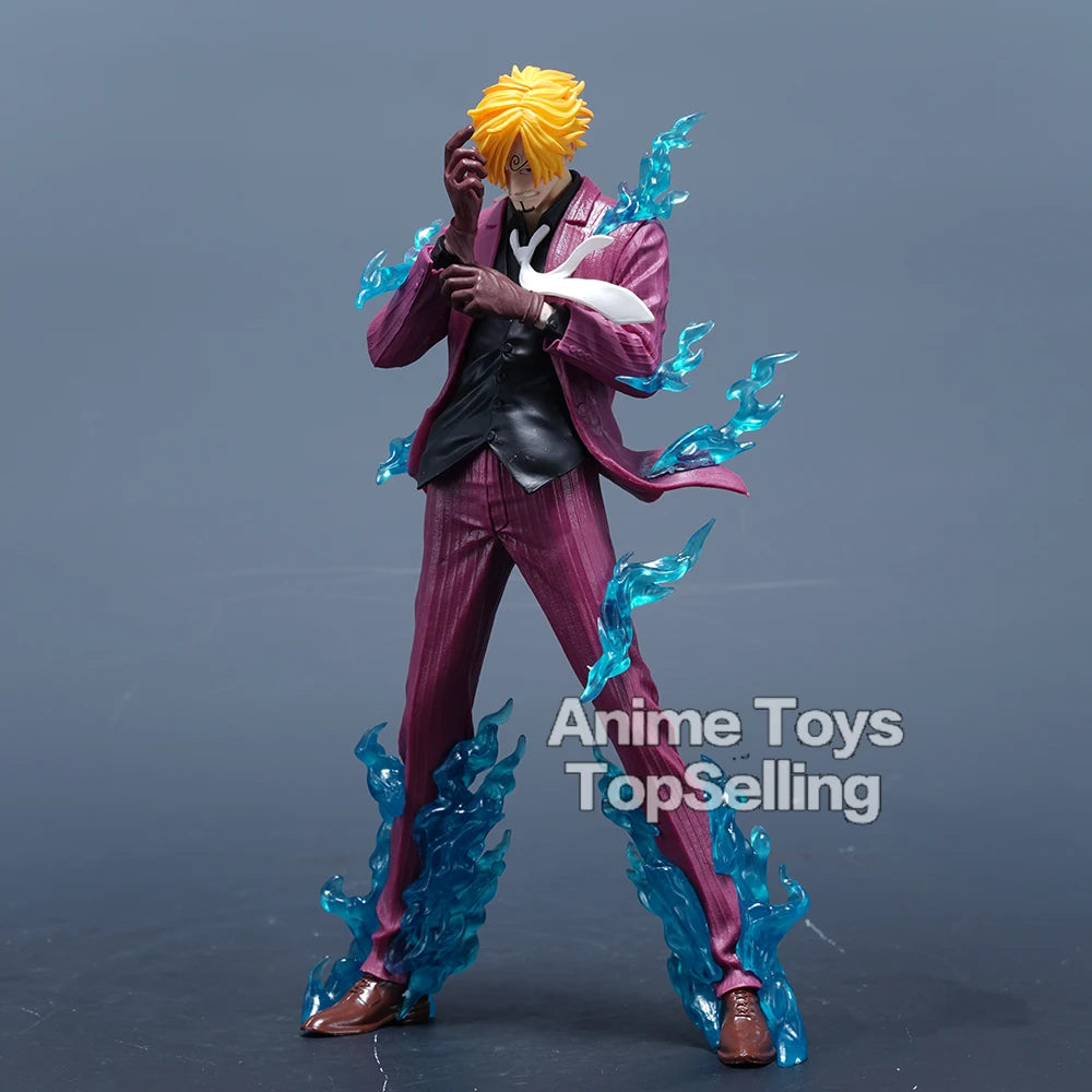 24cm/9.44in Anime One Piece Figure Sanji Figures Pvc Statue Collection Model Toys for Children Gifts