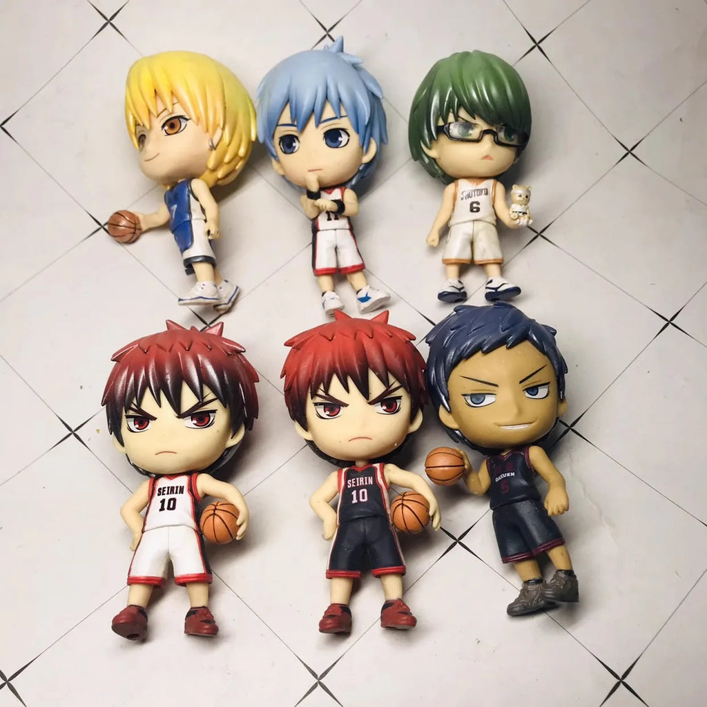 10CM Anime Kuroko's Basketball Kuroko Tetsuya Figure Kagami Taiga Standing Model Toy Gift Aomine Daiki Aciton Figure Set Doll