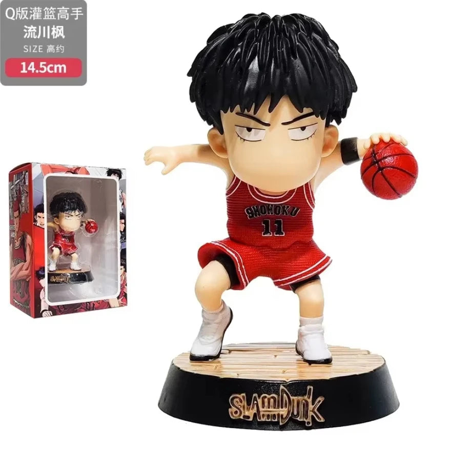 New SLAM DUNK Takenori Akagi Action Figure Cartoon Kaede Rukawa Model Decoration Chibi Anime Merchandise Holiday Gift