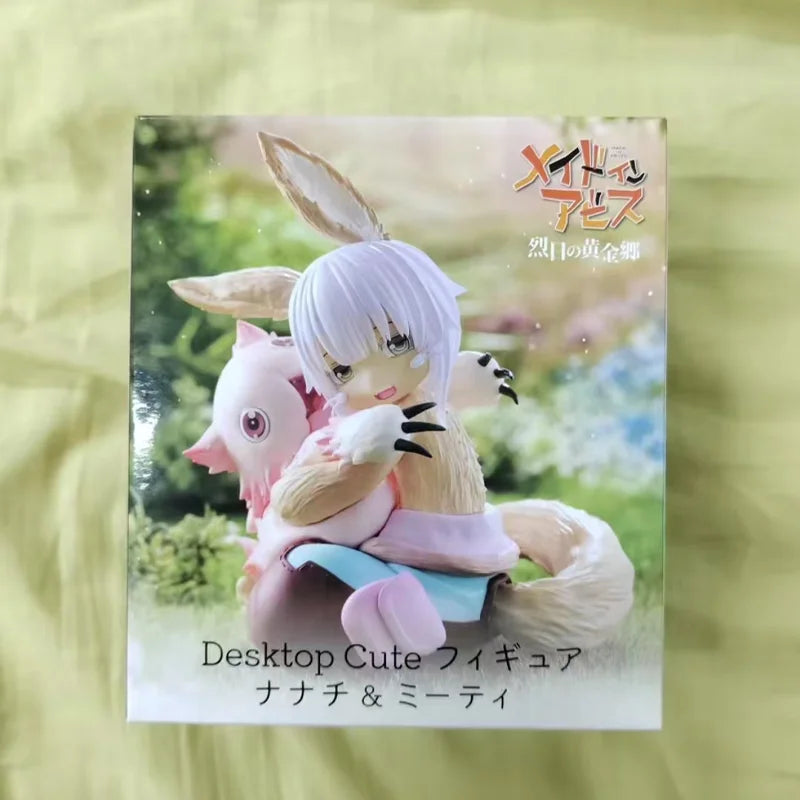 Genuine Taito Made In Abyss:the Golden City of The Scorching Sun Desktop Cute Mitty Nanachi In Stock Original Anime Figure Model