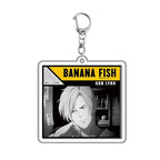 Anime Cartoon Banana Fish Figure Characters Acrylic Keychain Car Keychain Women Men Bag Accessories Charm Pendant Jewelry Gifts