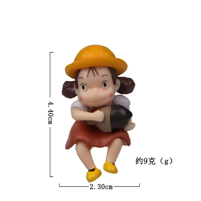 My Neighbor Anime Hayao Miyazaki Totoro Action Figure Toy Mini Garden PVC Action Figures Decoration Cute Kids Toys Birthday Gift