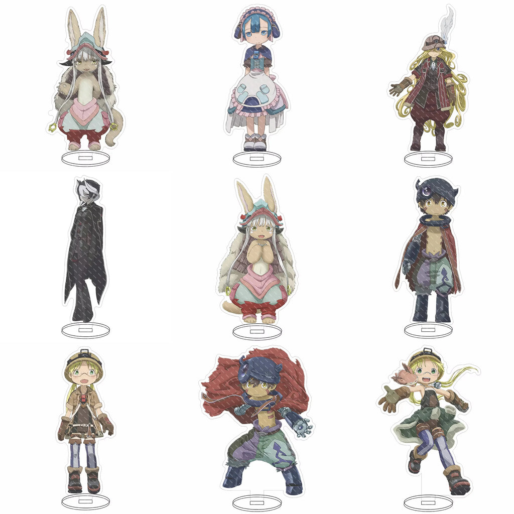 Made In Abyss Anime Acrylic Stand Model Figures Riko Nanachi Cosplay Creative Model Plate Desk Decor Cute Standing Sign Gifts