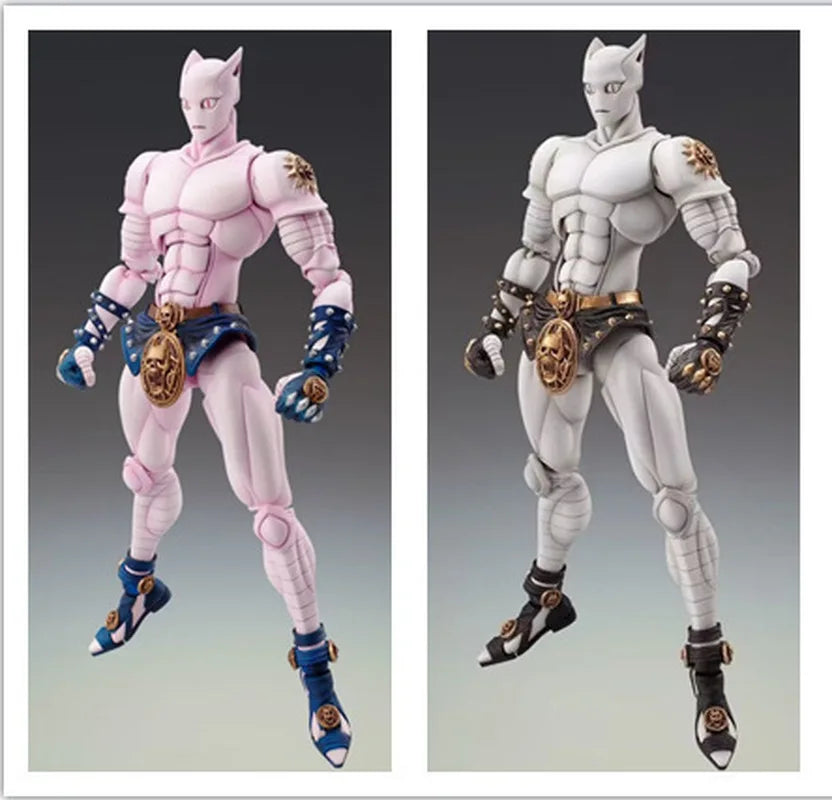 Jojo'S Bizarre Adventure Jojo Kira Yoshikage Killerqueen Anime Action Figurines Fashion Desktop Ornament Boy Toy Killer Queen