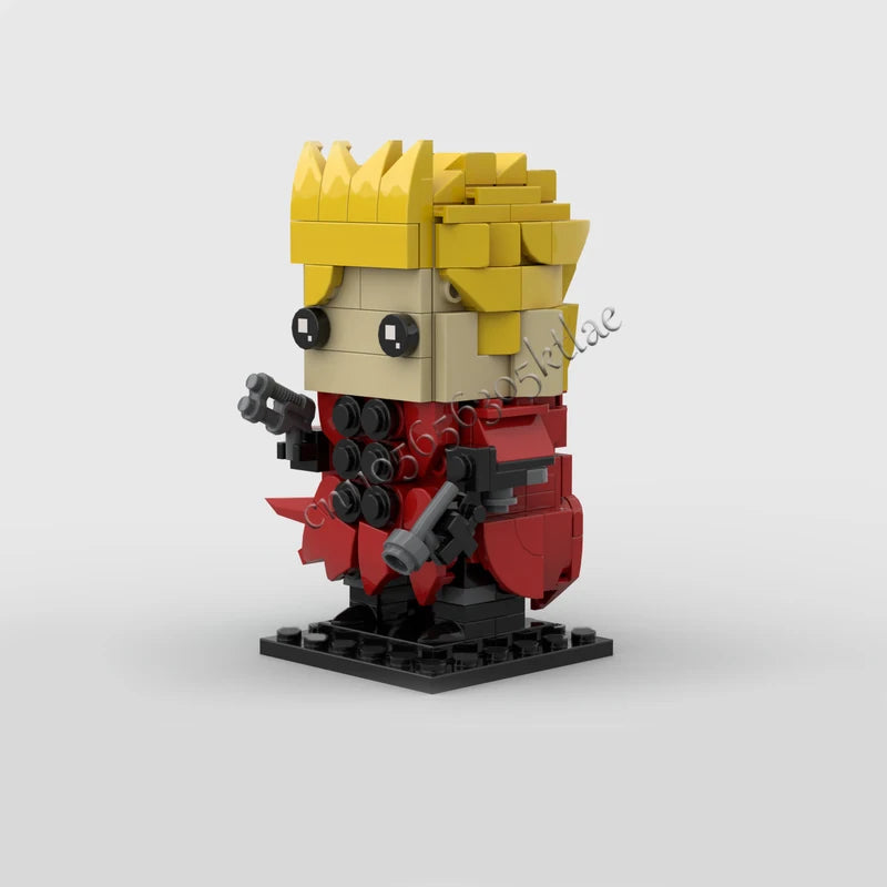 203PCS MOC Famous Animation Figures Trigun Brickheaded Models Sets DIY Creative Bricks Assembly Toy Kids Gift Collection Display