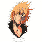 Anime BLEACH Acrylic Stand Manga Figures Kurosaki Ichigo Miniatures Figurines Garage Kits Model Toys GK Ornaments Decoration