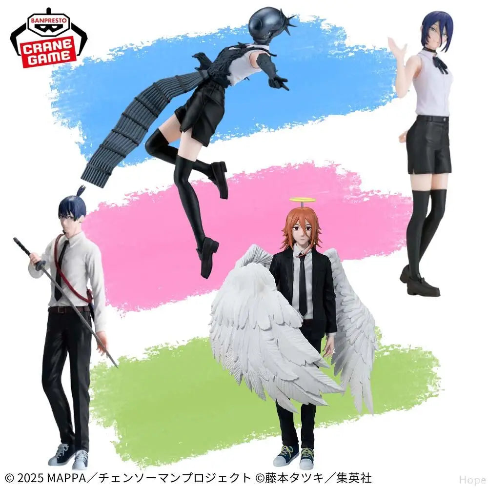 In Stock Genuine BANPRESTO VIBRATION STARS Chainsaw Man The Movie:Reze Arc Angel Devil Reze Aki Hayakawa Figure Anime Model Toy