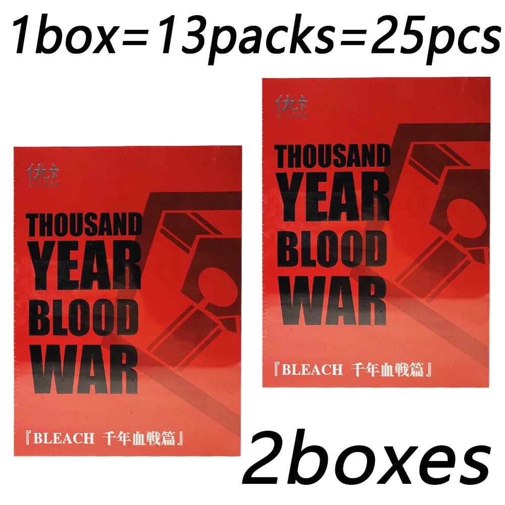 Anime Bleach Collection Cards Kuchiki Byakuya Kurosaki Ichigo Ink Wash Style Visual Arts Character Hot Stamping Gold Cards Gifts