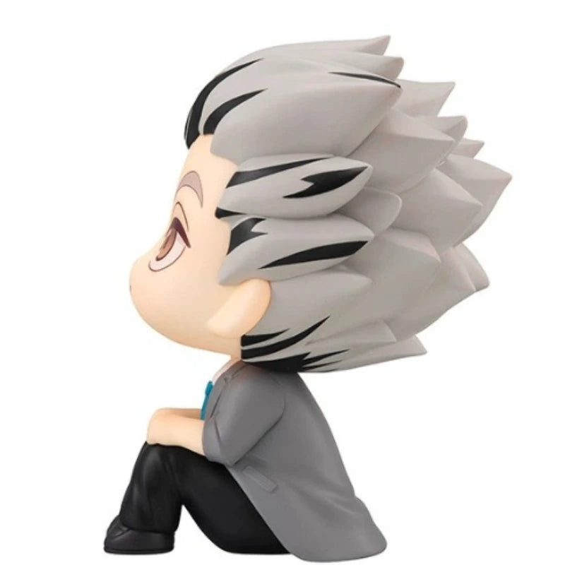 10cm Anime Haikyuu!! Action Figure Kotaro Bokuto Look Up Figure Model Q Version PVC Statue Collection Desk Toy Ornament Gifts