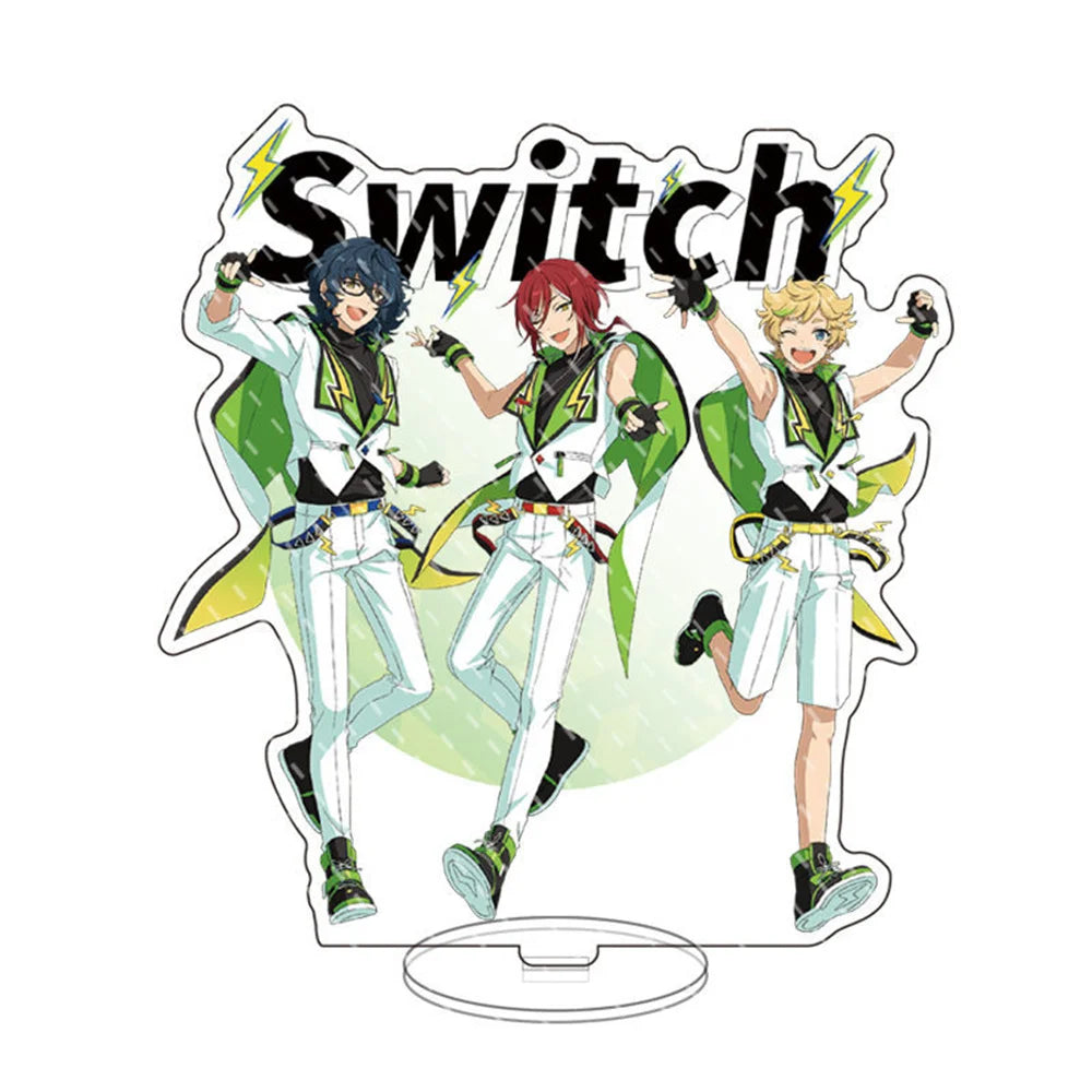 Hot Game Anime Ensemble Stars Stand Fashion Yuuki Makoto Hibiki Wataru Figure Model Plate Acrylic Desk Decor Toys Gifts