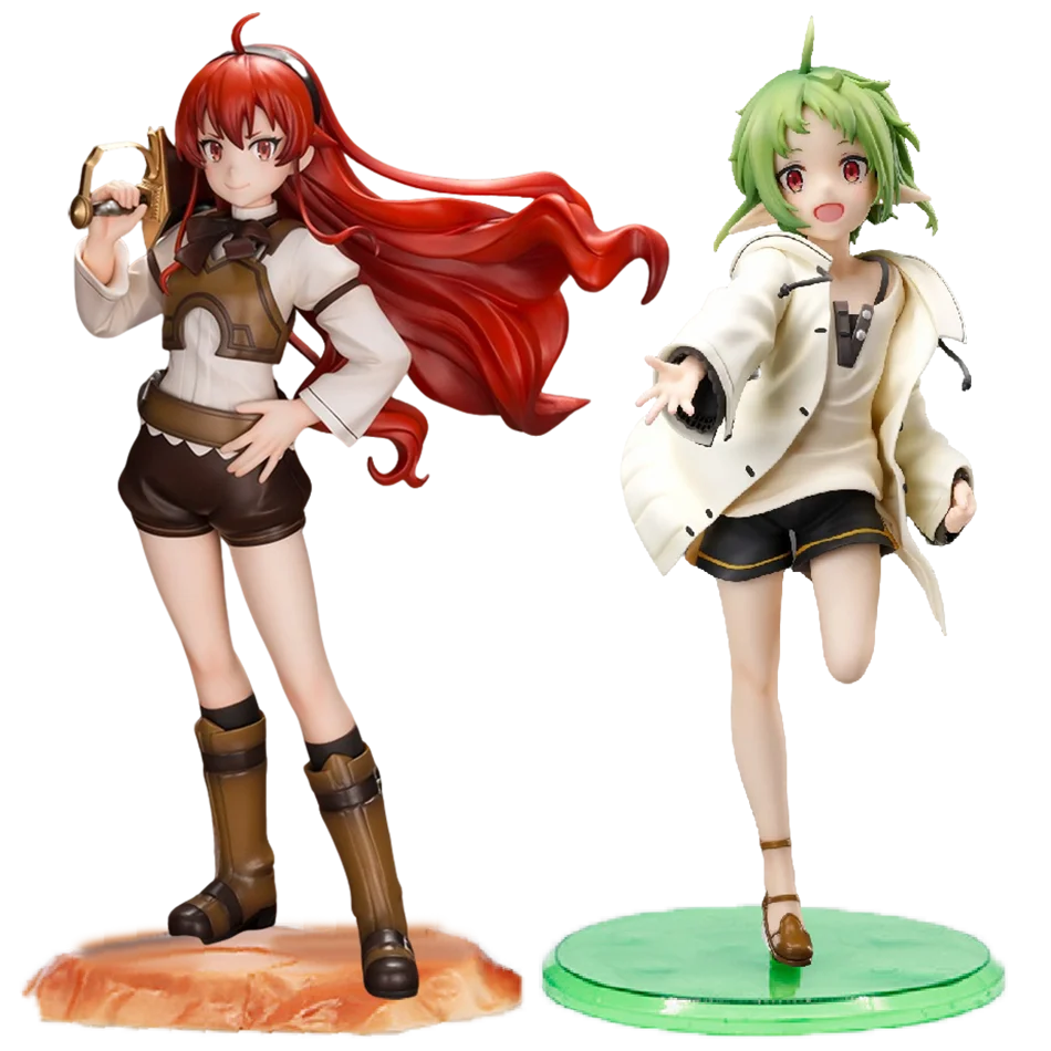 18cm Magician Eris Greyrat/Sylphiette Action Figure Mushoku Tensei：Jobless Reincarnation Anime Figure PVC Adult Model Doll Toys