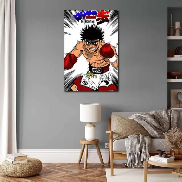 Hajime no Ippo Anime Video Game Canvas Art Poster  Modern Wall Art Picture Print for Family Bedroom Decor