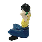 Figura de Anime YuYu Hakusho de 8cm, figura de acción de Urameshi Yusuke, figura de tapón de fideos Kurama, colección de PVC par
