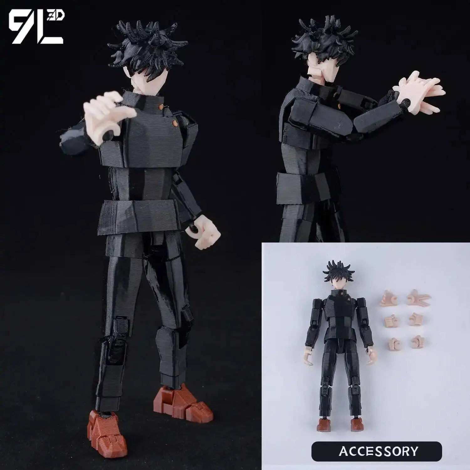 9L 3D Printed Anime Jujutsu Kaisen Sukuna Lucky13 Dummy 13 Movable Shapeshift T13 Action Figures Mannequin Toys for Collectors