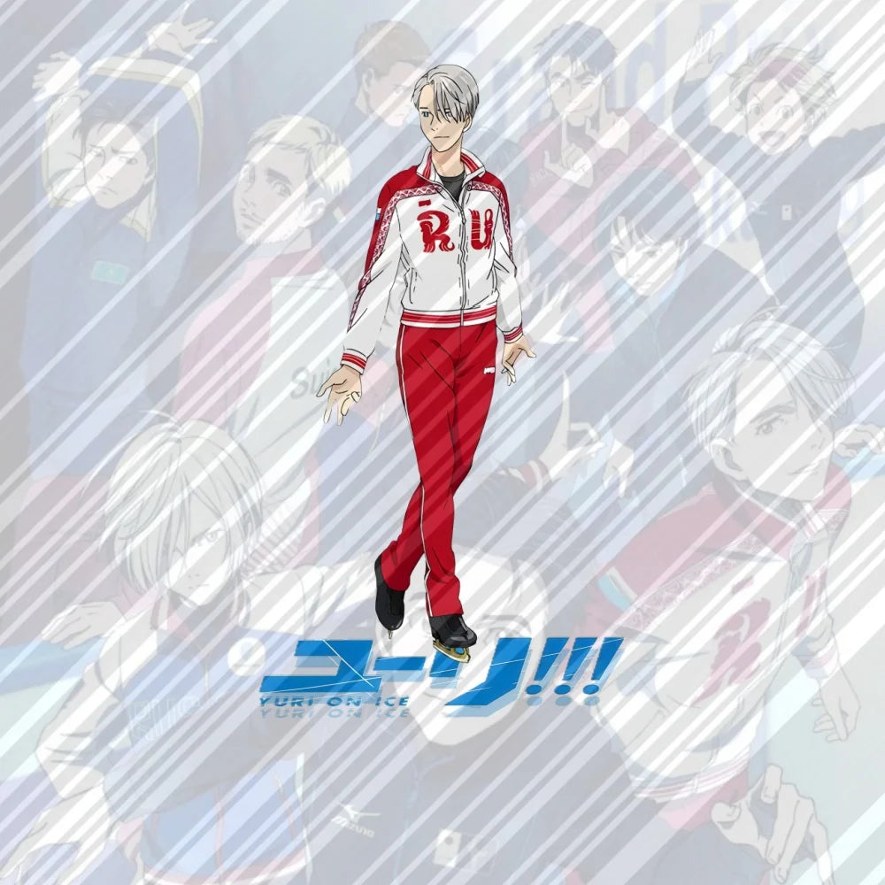 15CM NEW Anime Yuri on Ice Acrylic Stand Model Cosplay Charm Characters Ornament Accessories Goods Collection Christmas Gifts