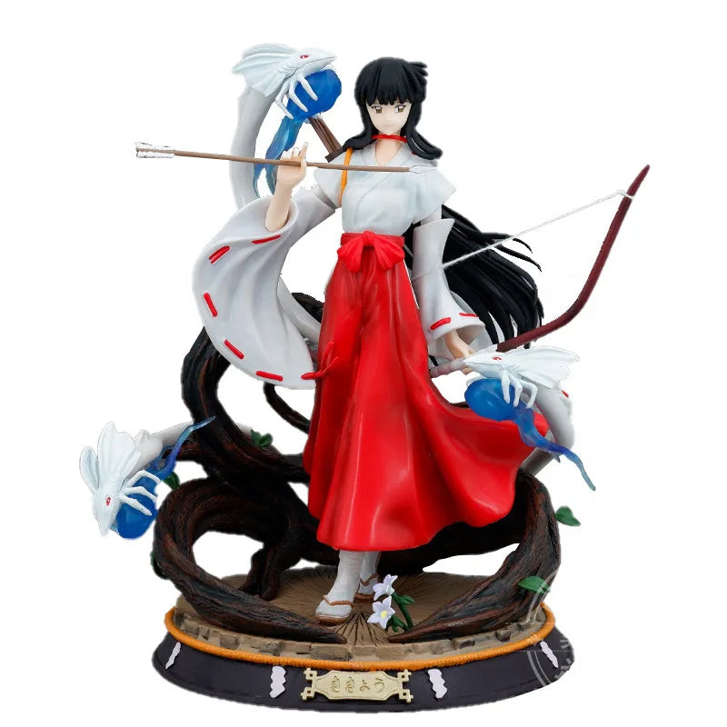 Inuyasha Kikyo Phoenix Ver. Anime Action Figure - Collectible Standing Pose Scene Desktop Decoration Gift for Anime Fans