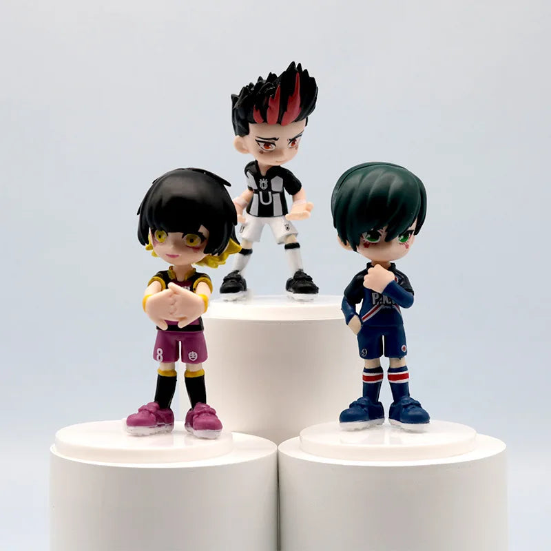 6pcs/set BLUE LOCK Action Figure Toys 9cm Anime Sagi Yoichi Chigiri Hyoma Nagi Seishiro Figures Collection Model Figurine