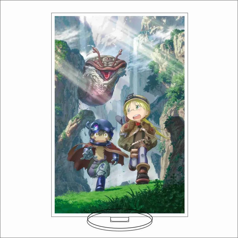 Made In Abyss Anime Acrylic Stand Model Figures Riko Nanachi Cosplay Creative Model Plate Desk Decor Cute Standing Sign Gifts