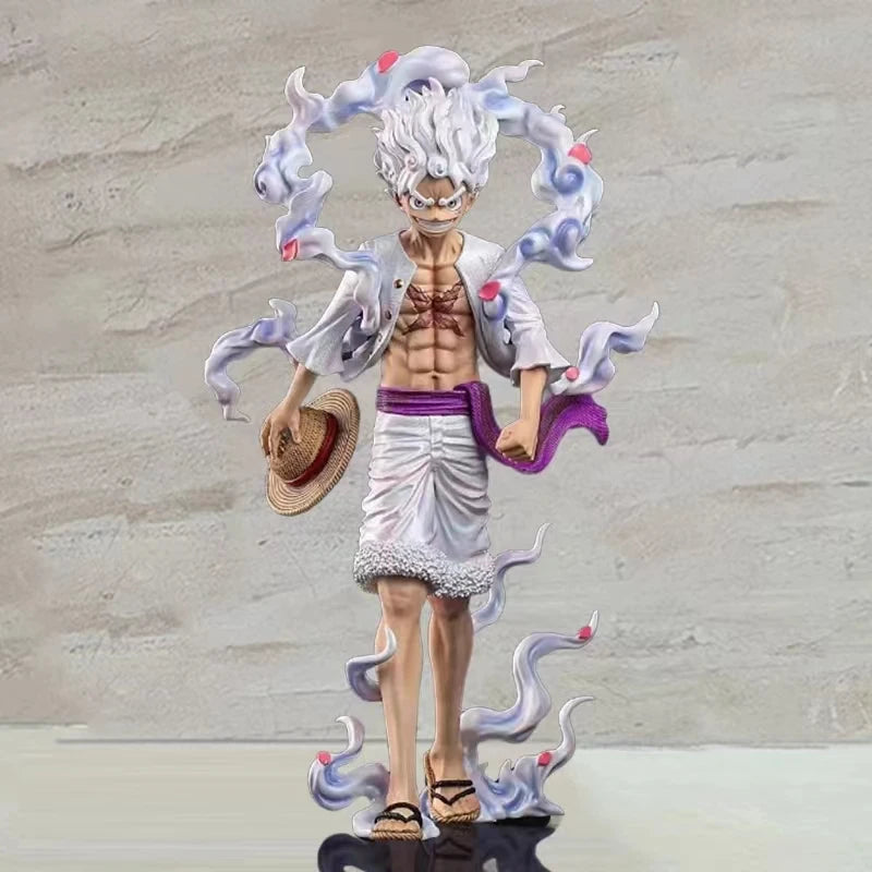 23cm One Piece Anime Pop Monkey D Luffy Action Figure Anniversary Model Gear 5 Nika Luffy Pvc Statue Doll Collection Toys Gift