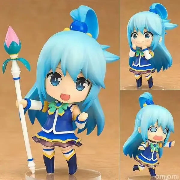 10cm Konosuba God’s Blessing on this Wonderful World! Aqua Megumin 725# 630# Action Figure Collection Toys Christmas Gift