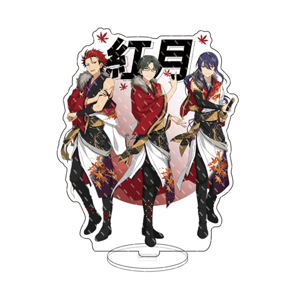 Hot Game Anime Ensemble Stars Stand Fashion Yuuki Makoto Hibiki Wataru Figure Model Plate Acrylic Desk Decor Toys Gifts