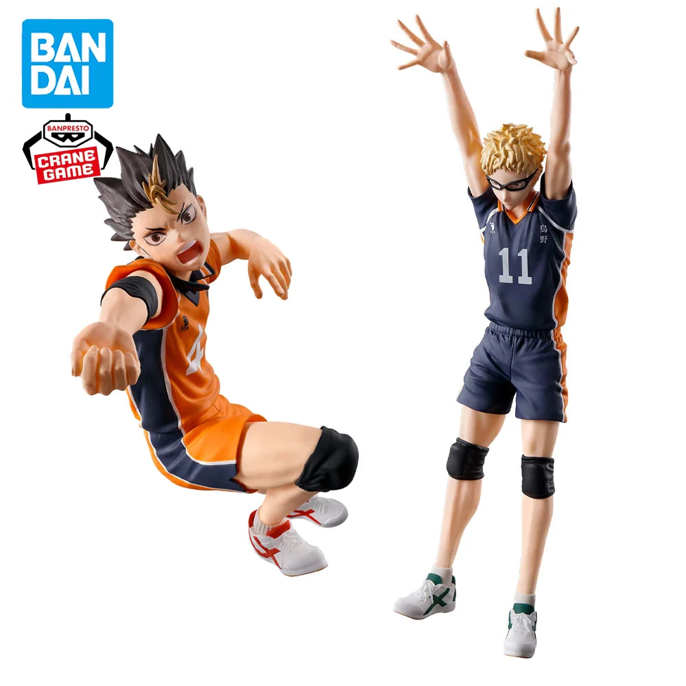 In Stock Original BANPRESTO Haikyuu!! Posing Figure Kei Tsukishima Yu Nishinoya Figure Anime Model Genuine Boxed Toy