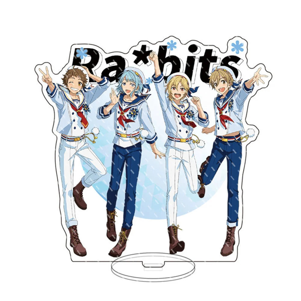 Hot Game Anime Ensemble Stars Stand Fashion Yuuki Makoto Hibiki Wataru Figure Model Plate Acrylic Desk Decor Toys Gifts
