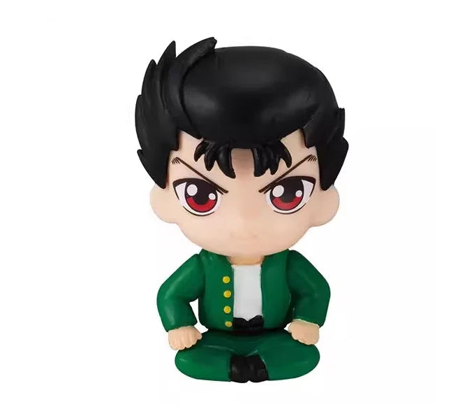 BANDAI Original YuYu Hakusho Gashapon Toys Yuusuke Urameshi Kurama Hiei Koenma Anime Action Figures Capsule Toys Kids Gift