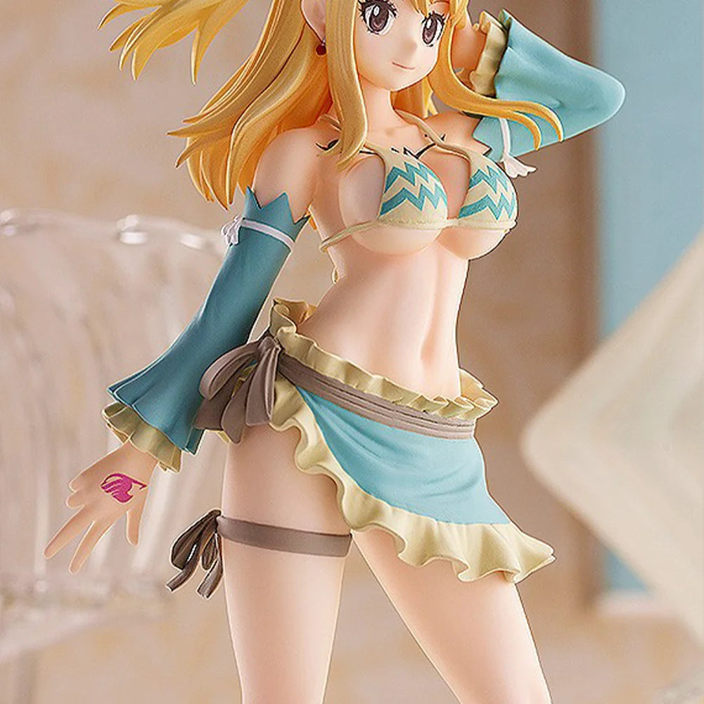 Anime Lucy Heartfilia Figure Aquarius Form Action Figure PVC model desktop ornaments Lucy Heartfilia Figurine toys Gifts 17cm