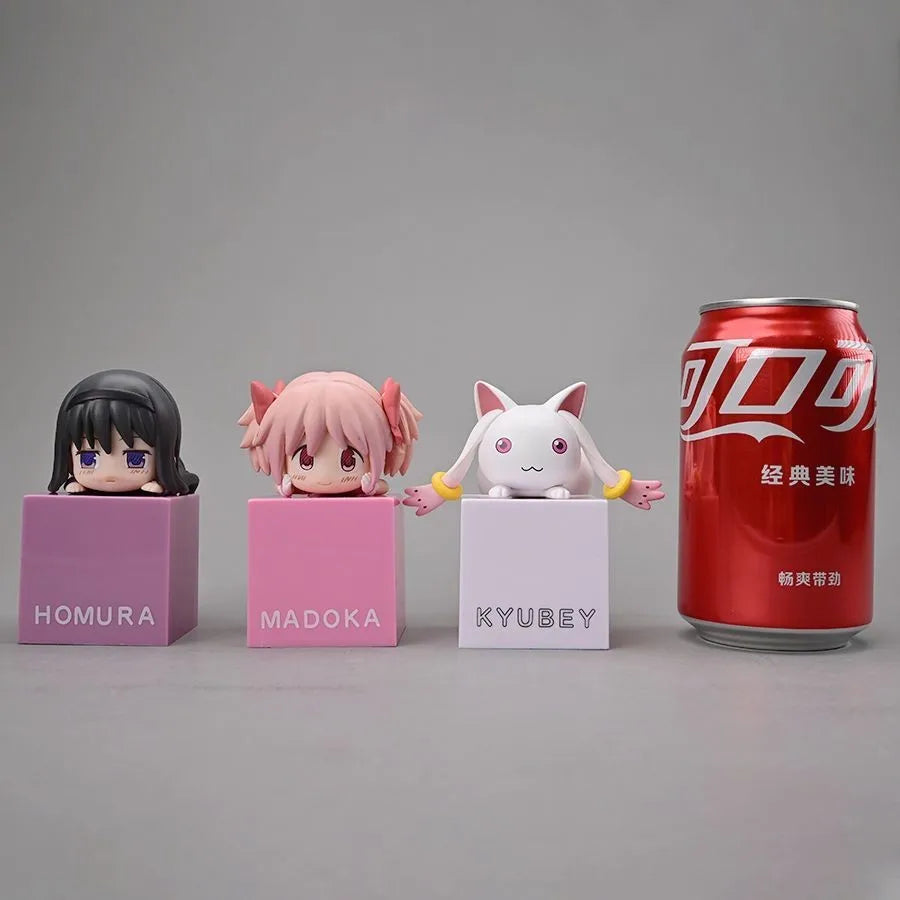 9CM Anime Puella Magi Madoka Magica Kaname Madoka Figure Cute Model Akemi Homura Toy Gift Collection Action Figure PVC