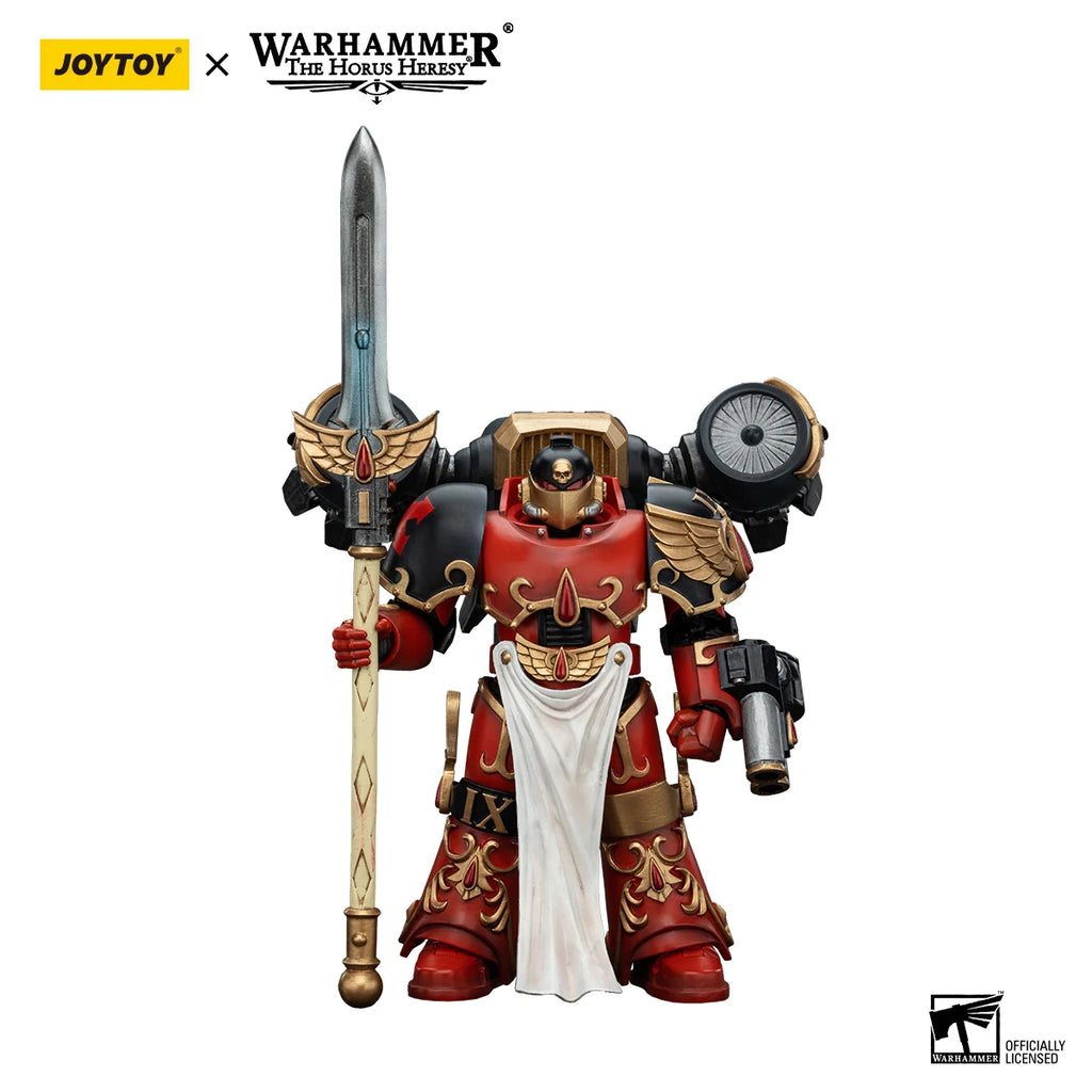 JOYTOY Warhammer 40k 1/18 Action Figures Anime 12.1cm Blood Angels Dawnbreaker Cohort Dawnbreaker Champion
