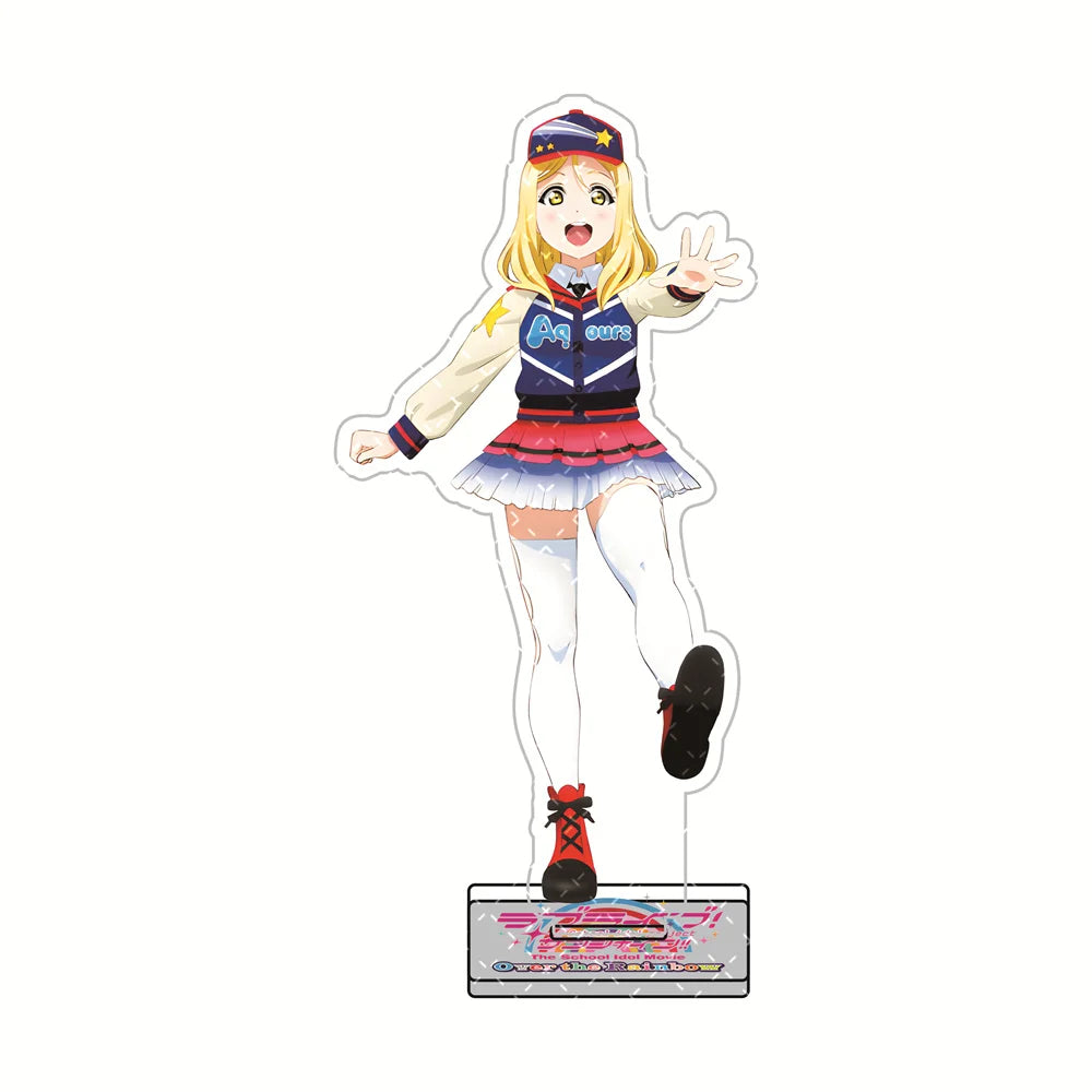 Anime Love Live! Sunshine!! 15cm Acrylic stand Yoshiko/You /Hanamaru/Riko tabletop decoration elegant Gifts Character Collection
