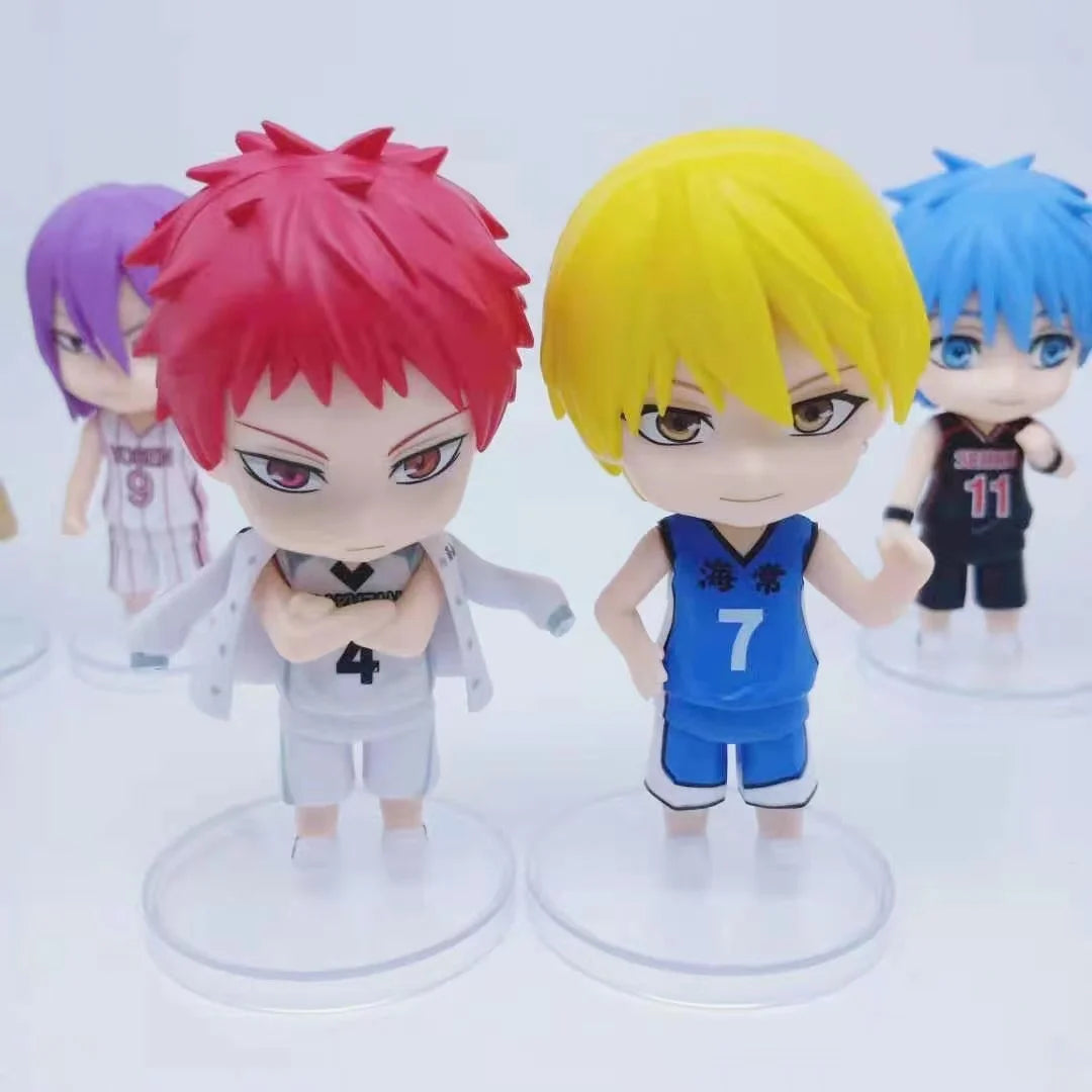 1 Buah Anime Kuroko's Basketball Action Figures Kuroko Tetsuya Kagami Taiga Statue PVC Model Basketball Team Collection Kid Toy