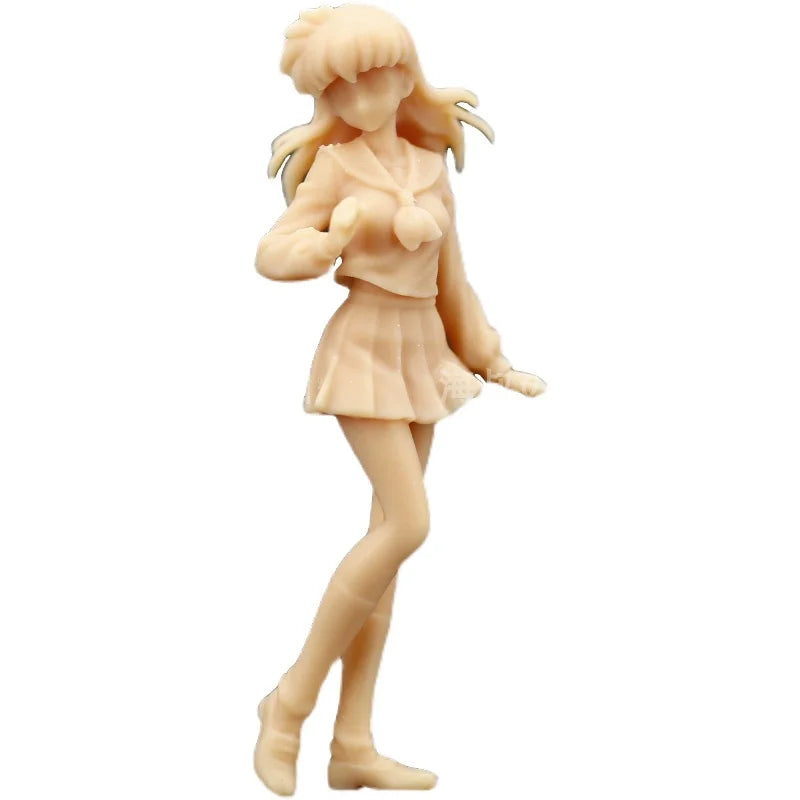 Anime Inuyasha Action Figures White Model Hand Drawn Coloring Micromodel Diorama Miniature Landscape Ornaments Toys 1/64 Scale