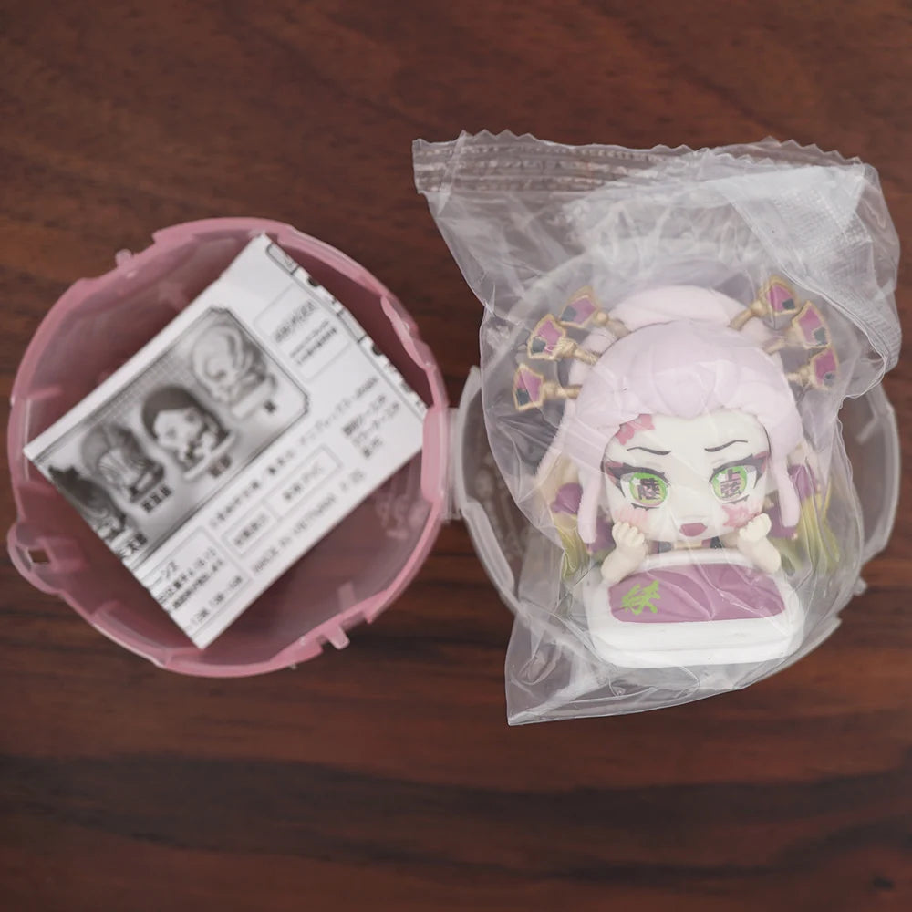 Demon Slayer Anime Kimetsu Akaza Giyuutarou Daki Enmu Rui 45mm Small Figure Original Capsule