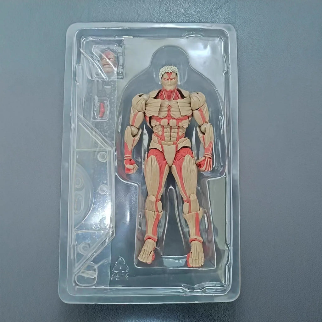 Attack On Titan Figure The Armored Titan Action Figures Pvc Collection Model Desk Decoration Statue Kids Toys Christmas Gifts
