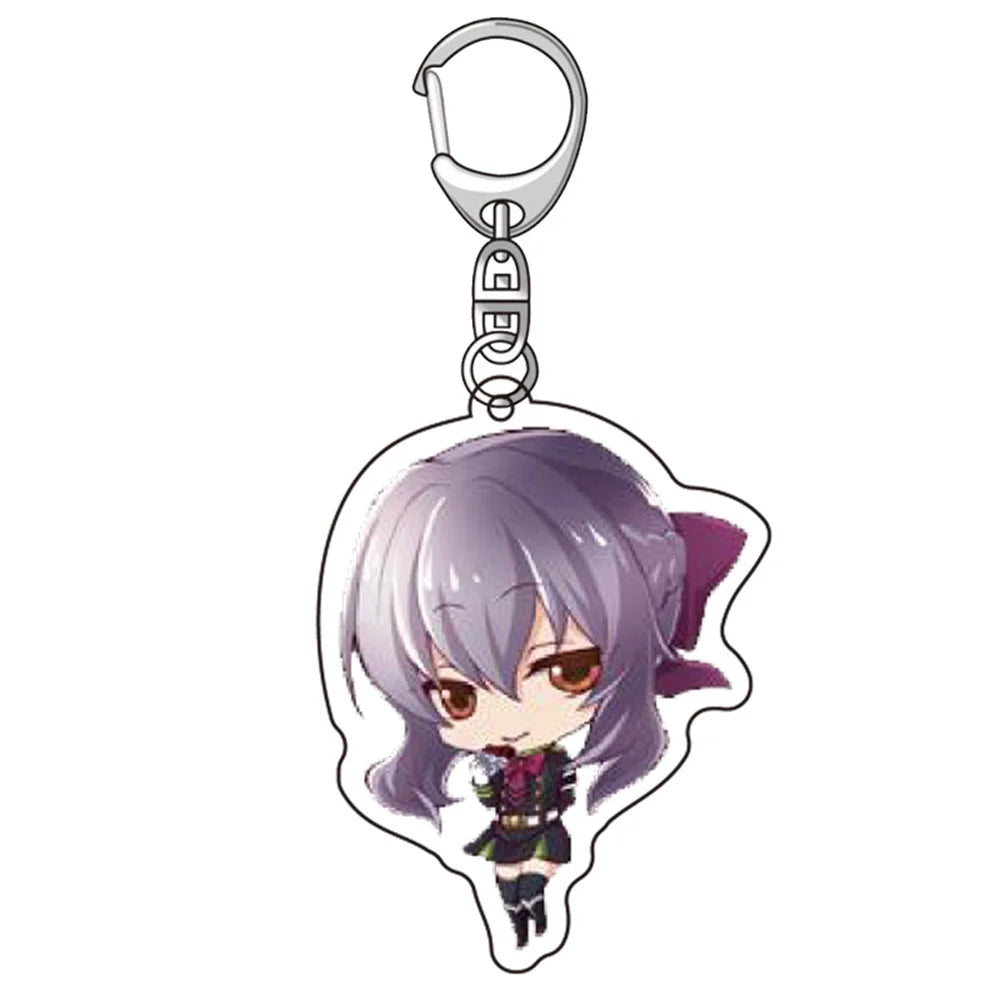6CM Anime Seraph of the End Acrylic Keychain Model Cosplay Charm Characters Ornament Accessories Goods Collection Gifts