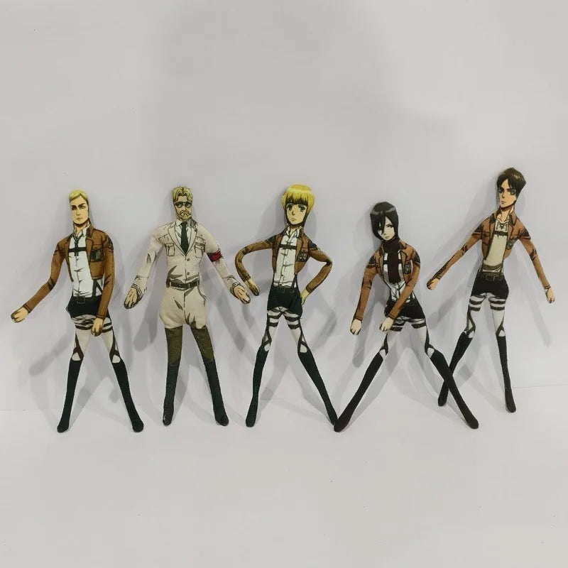 Anime Attack on Titan Creative Personality Doll Cartoon Character Alan Jaeger Armin Allert Hange Zoe Doll Ornament Gift Boy Toy