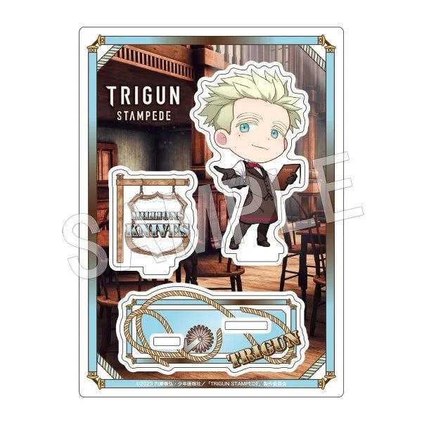 Anime Trigun Stampede Plate Desk Decor Nicholas D. Wolfwood Collection Ornament Vash The Stampede Acrylic Standing Model Gifts