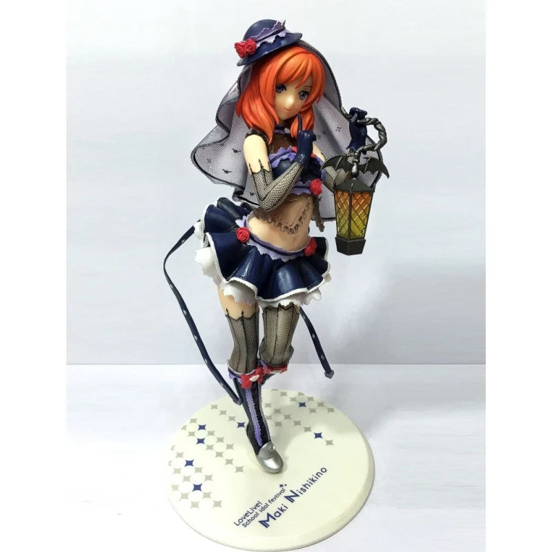 27cm Love Live! Maki Nishikino Halloween Anime Girl Figure Model Statue Collection Model Desktop Decoration Ornament Fans Toys