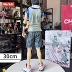 2022 New Anime SLAM DUNK 30cm Kaede Rukawa Anime Action Figure Bath Wipe Sweat Take Kettle Figure Model Doll Collection Toys
