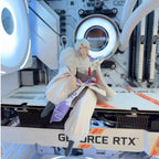 Anime Sesshoumaru Inuyasha Sitting Pressing Action Figures Model Kit Chassis Decor Trendy Toys Desktop Ornament Wholesale Gift