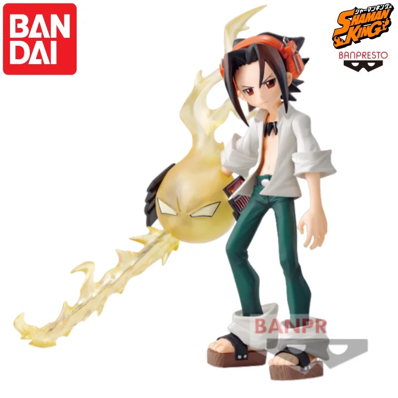 Bandai Banpresto Shaman King Yoh Asakura Vol.2 Statue Undefined Garage Ornaments Anime Characters Action Figure In Stock