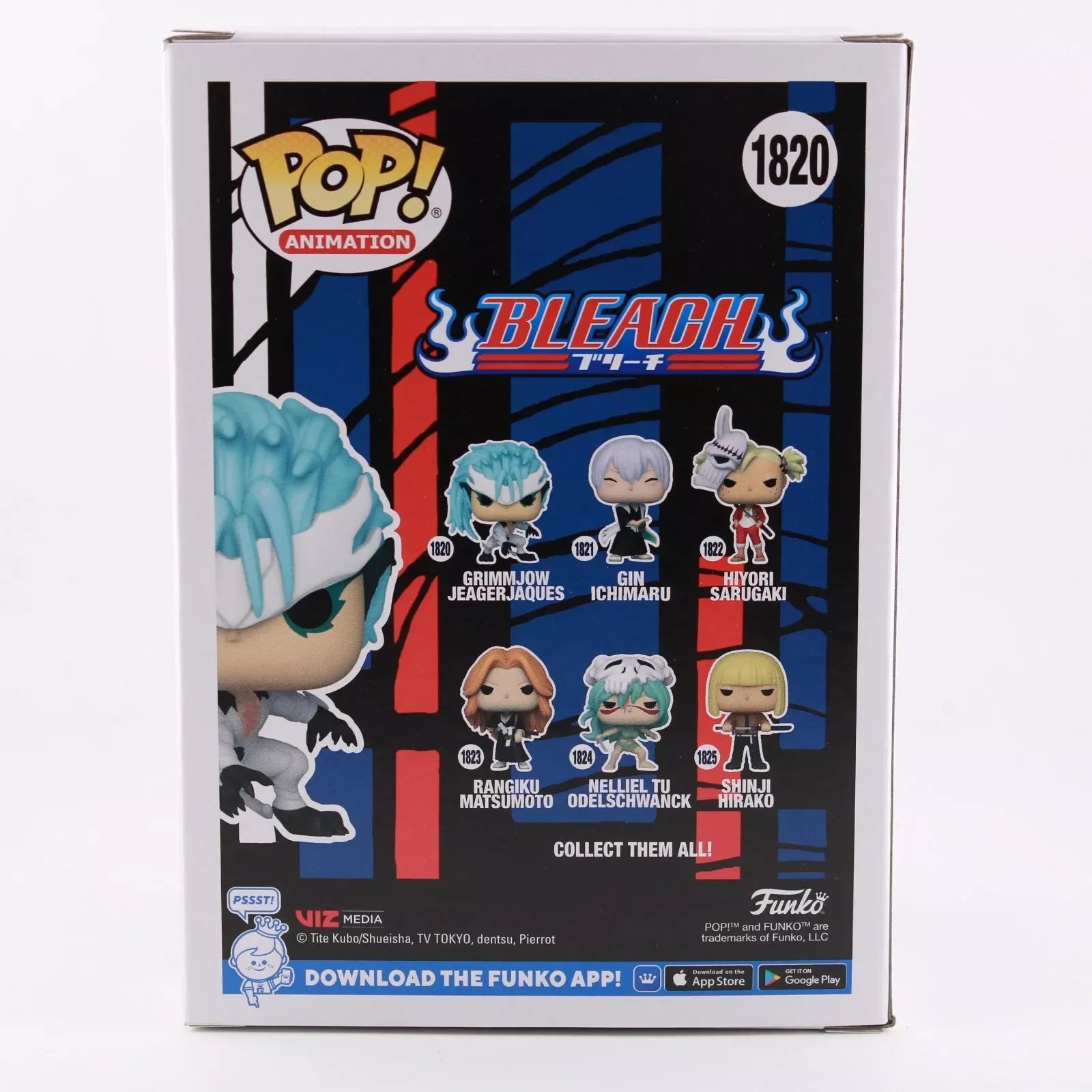 BLEACH Grimmjow Jeagerjaque Anime Figure Funko Pop #1820 Figures 3.95 inches Vinyl figure Collectible Limited Edition Toy Gift