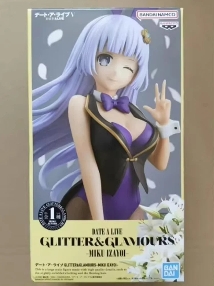 Bandai Date A Live Glitter Glamours Tohka Yatogami Yoshino Miku Izayoi Kotori Itsuka Kurumi Tokisaki Figure Model Toys Gift