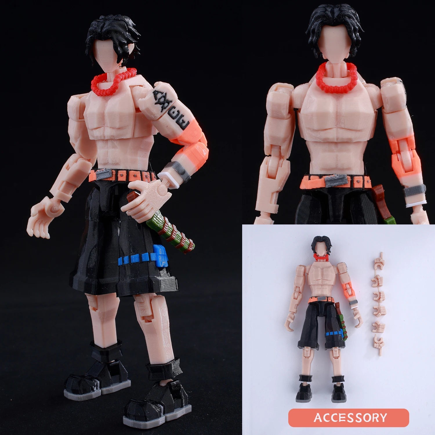 3d Printed Dummy13 Jujutsu Kaisen Ryomen Sukuna Action Figure Anime Model Toys Multi-Jointed Poseable Collectible Toy Gift